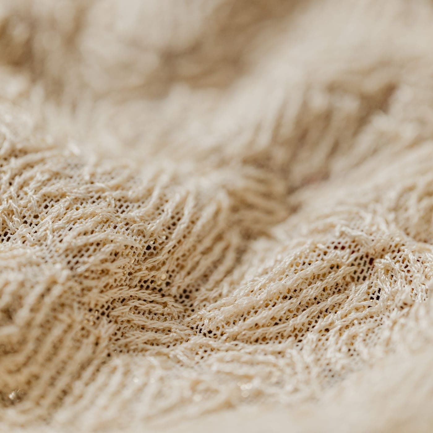 Close-up of soft brushed fleece showing the raised inner pile
